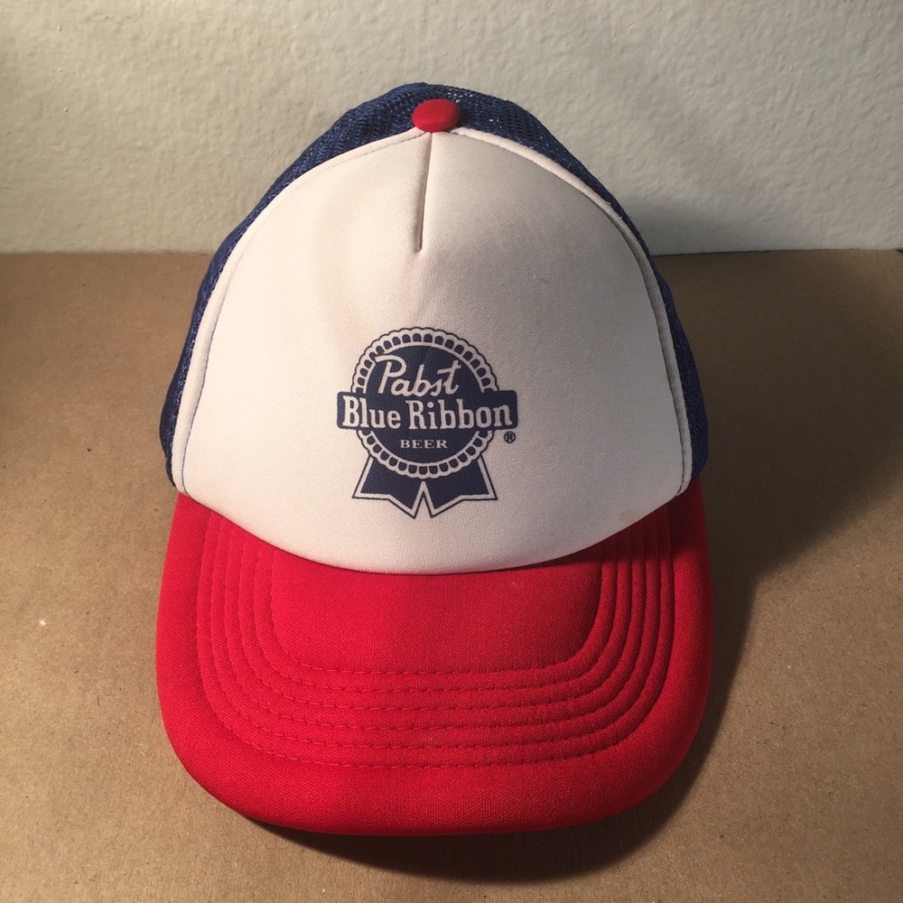 Pabst Blue Ribbon Beer Trucker Snapback Hat